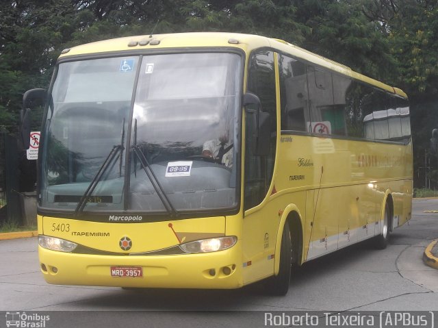 Viação Itapemirim 5403 na cidade de São Paulo, São Paulo, Brasil, por Roberto Teixeira. ID da foto: 1586828.