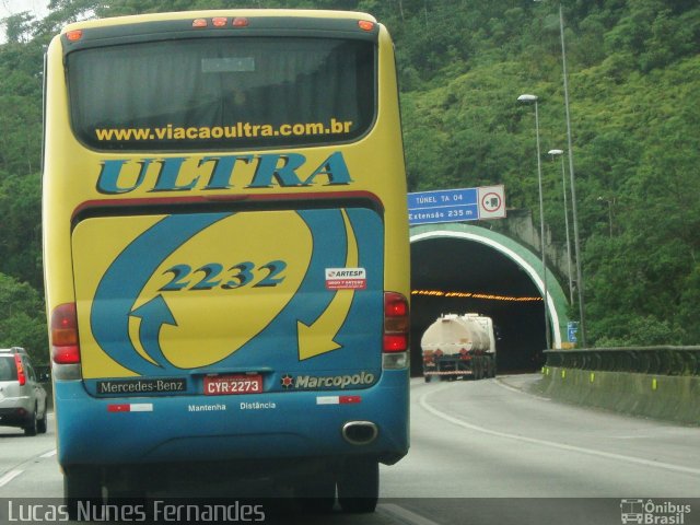 Viação Ultra 2232 na cidade de São Vicente, São Paulo, Brasil, por Lucas Nunes Fernandes. Número da foto: #1586457.