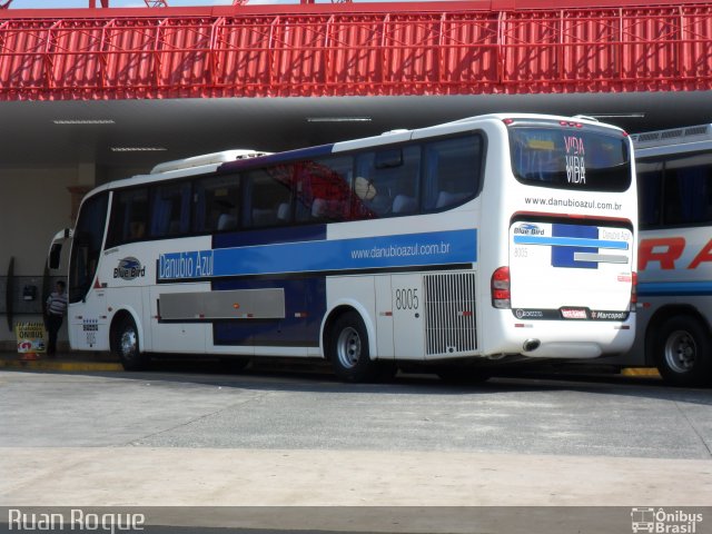 VIDA - Viação Danúbio Azul 8005 na cidade de Limeira, São Paulo, Brasil, por Ruan Roque. Número da foto: #1586531.