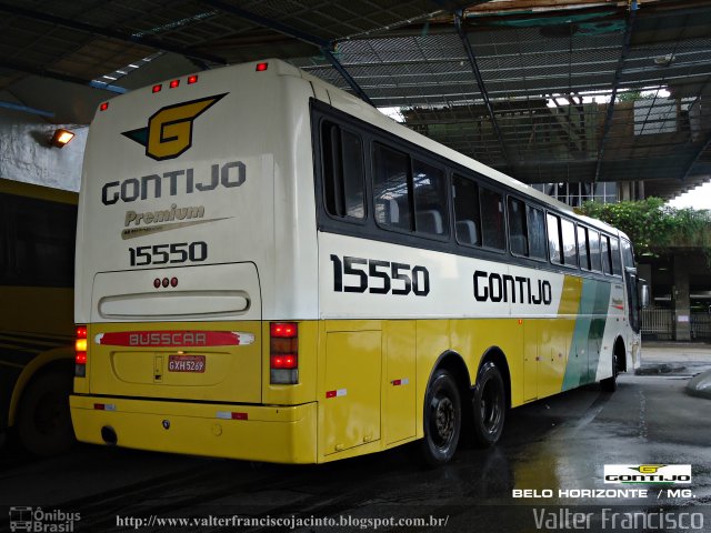 Empresa Gontijo de Transportes 15550 na cidade de Belo Horizonte, Minas Gerais, Brasil, por Valter Francisco. ID da foto: 1589387.