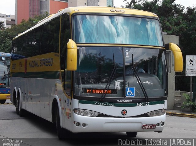 Nacional Expresso 36307 na cidade de São Paulo, São Paulo, Brasil, por Roberto Teixeira. Número da foto: #1588926.