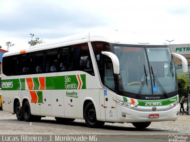 Cia. São Geraldo de Viação 21385 na cidade de João Monlevade, Minas Gerais, Brasil, por Lucas Ribeiro de Souza Ferreira. Número da foto: #1588349.
