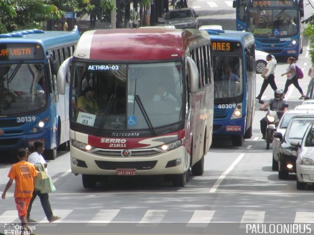 Viação Serro 21611 na cidade de Belo Horizonte, Minas Gerais, Brasil, por Paulo Camillo Mendes Maria. ID da foto: 1588880.