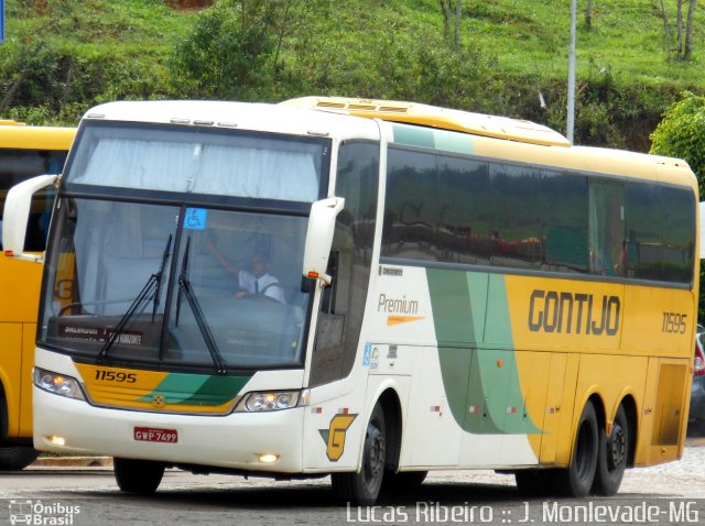 Empresa Gontijo de Transportes 11595 na cidade de João Monlevade, Minas Gerais, Brasil, por Lucas Ribeiro de Souza Ferreira. Número da foto: #1588352.