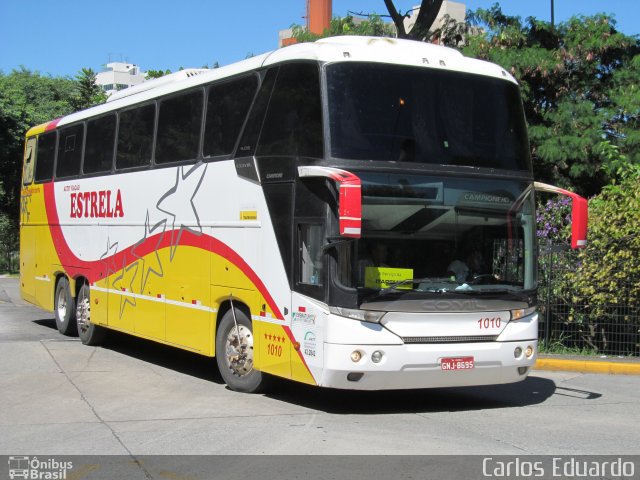 Auto Viação Estrela 1010 na cidade de São Paulo, São Paulo, Brasil, por Carlos Eduardo. Número da foto: #1587839.