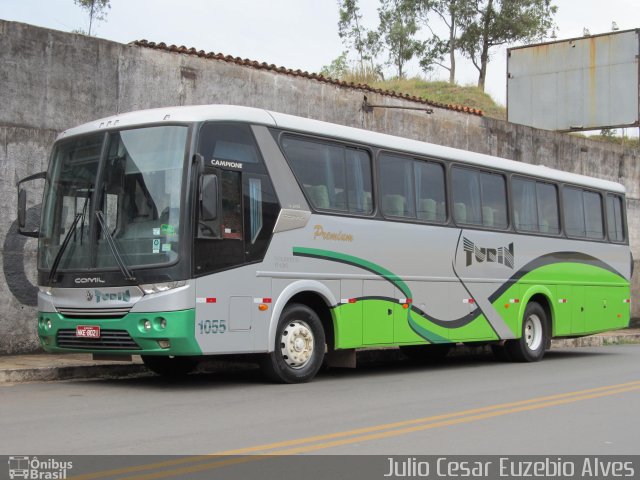 Turin Transportes 1055 na cidade de Ouro Preto, Minas Gerais, Brasil, por Julio Cesar Euzebio Alves. ID da foto: 1588657.