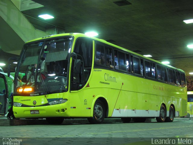 Viação Itapemirim 8067 na cidade de Belo Horizonte, Minas Gerais, Brasil, por Leandro Melo. ID da foto: 1588318.