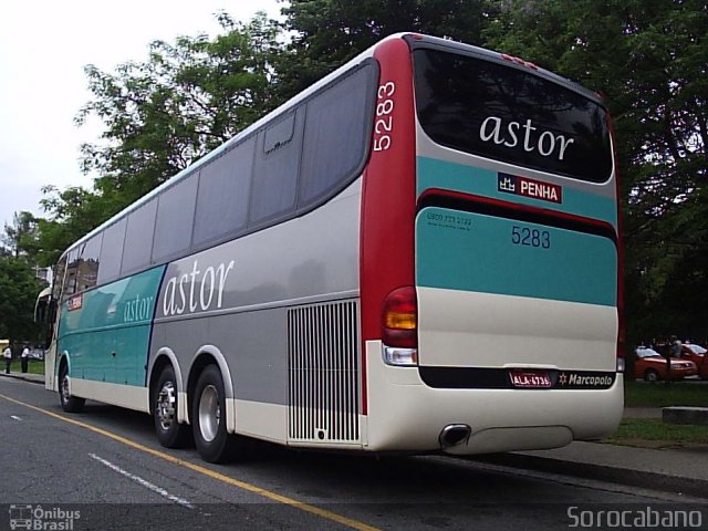 Empresa de Ônibus Nossa Senhora da Penha 5283 na cidade de Curitiba, Paraná, Brasil, por Elias  Junior. Número da foto: #1590608.