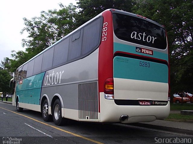 Empresa de Ônibus Nossa Senhora da Penha 5283 na cidade de Curitiba, Paraná, Brasil, por Elias  Junior. ID da foto: 1590608.