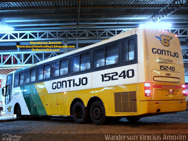 Empresa Gontijo de Transportes 15240 na cidade de Ipatinga, Minas Gerais, Brasil, por Wanderson Vinícius Amorim. Número da foto: #1590596.
