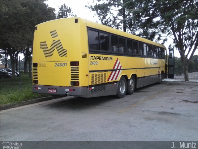 Viação Itapemirim 24001 na cidade de São Paulo, São Paulo, Brasil, por J.  Muniz. Número da foto: #1589957.