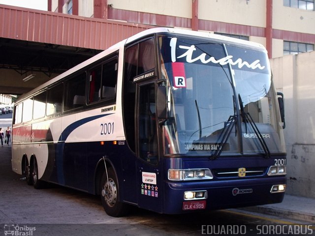 Viação Ituana 2001 na cidade de Sorocaba, São Paulo, Brasil, por EDUARDO - SOROCABUS. ID da foto: 1591298.