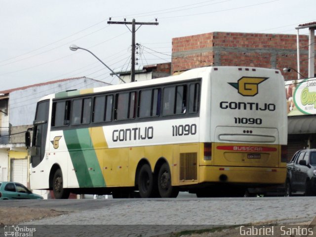 Empresa Gontijo de Transportes 11090 na cidade de Santa Bárbara, Bahia, Brasil, por Gabriel  Santos-ba. ID da foto: 1591717.