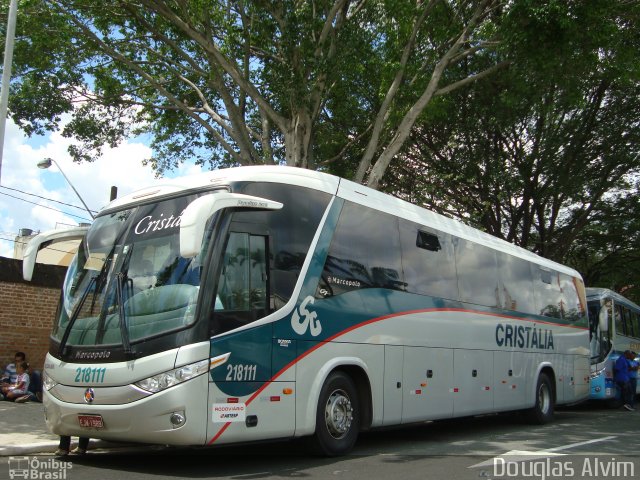 Expresso Cristália 218111 na cidade de Aparecida, São Paulo, Brasil, por Douglas Alvim. Número da foto: #1591420.