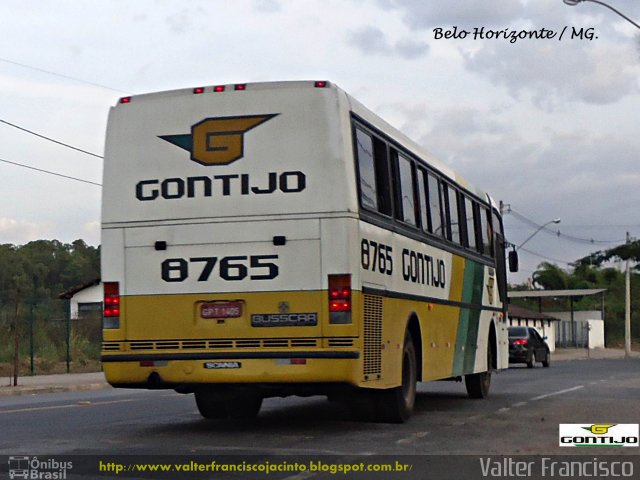 Empresa Gontijo de Transportes 8765 na cidade de Belo Horizonte, Minas Gerais, Brasil, por Valter Francisco. Número da foto: #1590731.