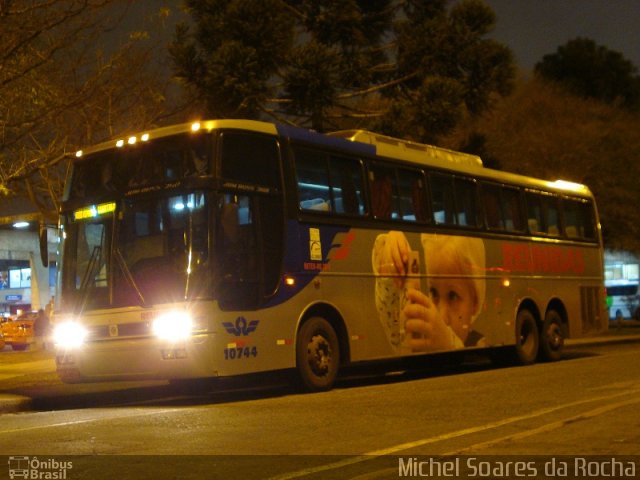 Reunidas Transportes Coletivos 10744 na cidade de Curitiba, Paraná, Brasil, por Michel Soares da Rocha. ID da foto: 1592892.