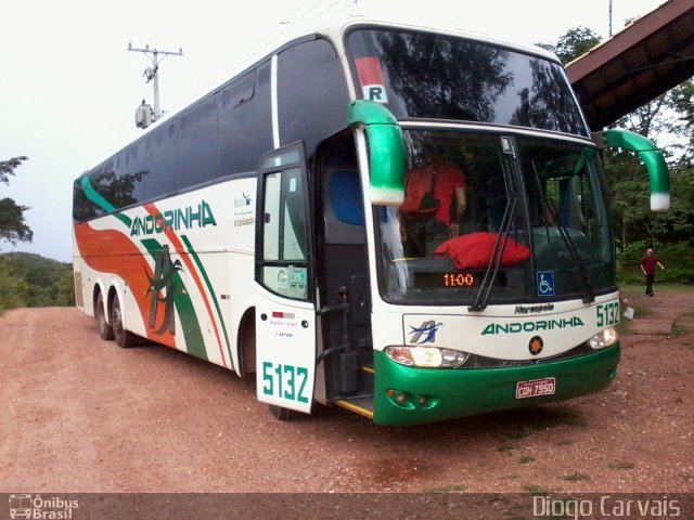 Empresa de Transportes Andorinha 5132 na cidade de Cuiabá, Mato Grosso, Brasil, por Diogo Carvais da Silva Pimentel. Número da foto: #1593071.