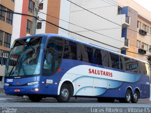 Viação Salutaris e Turismo 13960 na cidade de Vitória, Espírito Santo, Brasil, por Lucas Ribeiro de Souza Ferreira. ID da foto: 1593026.