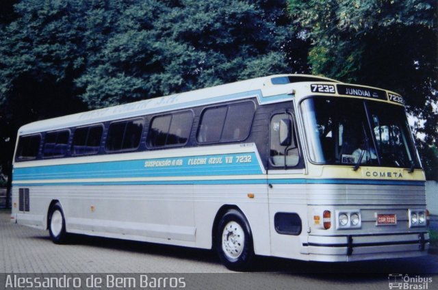 Viação Cometa 7232 na cidade de São Paulo, São Paulo, Brasil, por Alessandro de Bem Barros. ID da foto: 1593066.