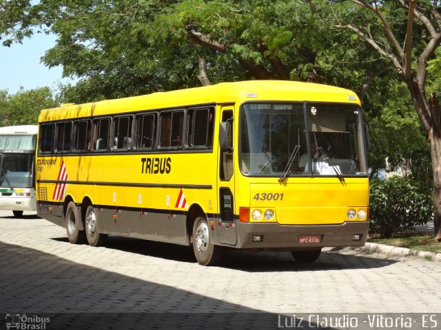 Viação Itapemirim 43001 na cidade de Vitória, Espírito Santo, Brasil, por Luiz Claudio . Número da foto: #1595395.