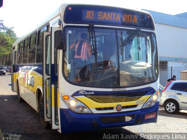 Rosa Turismo 4551 na cidade de Tatuí, São Paulo, Brasil, por Adam Xavier Rodrigues Lima. Número da foto: #1594822.