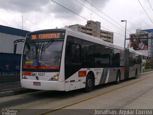 Metra - Sistema Metropolitano de Transporte 8207 na cidade de São Bernardo do Campo, São Paulo, Brasil, por Jonathan  Aguiar Correa. Número da foto: #1594590.