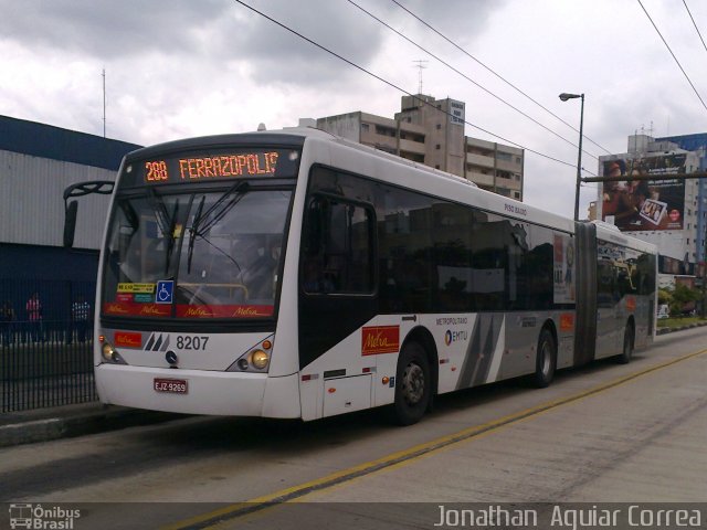 Metra - Sistema Metropolitano de Transporte 8207 na cidade de São Bernardo do Campo, São Paulo, Brasil, por Jonathan  Aguiar Correa. ID da foto: 1594590.