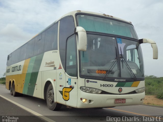 Empresa Gontijo de Transportes 14000 na cidade de Tauá, Ceará, Brasil, por Diego Charlis Coelho. Número da foto: #1594479.