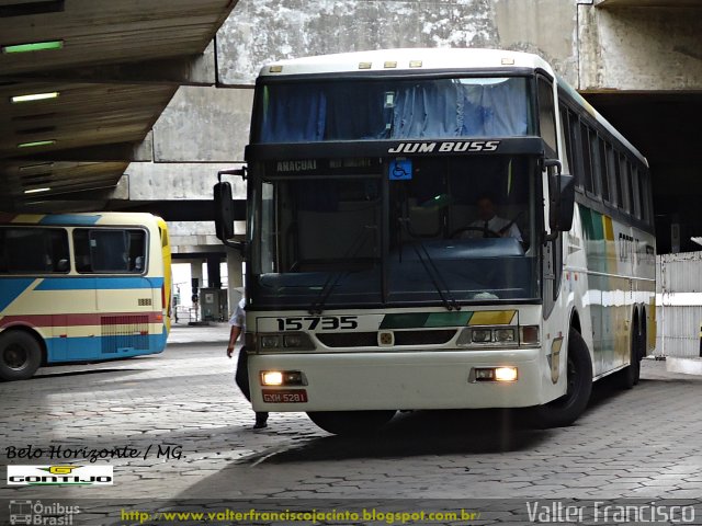 Empresa Gontijo de Transportes 15735 na cidade de Belo Horizonte, Minas Gerais, Brasil, por Valter Francisco. Número da foto: #1639773.