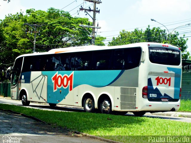 Auto Viação 1001 2703 na cidade de São Paulo, São Paulo, Brasil, por Paulo Ricardo. Número da foto: #1639928.