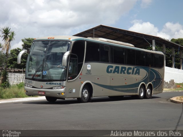Viação Garcia 7501 na cidade de Bauru, São Paulo, Brasil, por Adriano Moraes dos Reis. Número da foto: #1640773.
