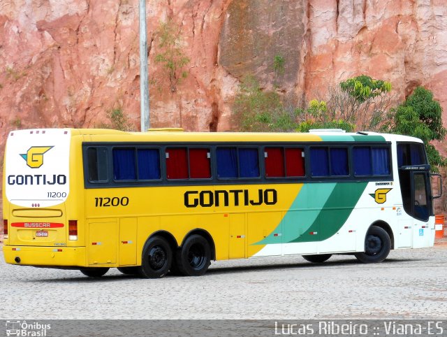 Empresa Gontijo de Transportes 11200 na cidade de Viana, Espírito Santo, Brasil, por Lucas Ribeiro de Souza Ferreira. ID da foto: 1640559.