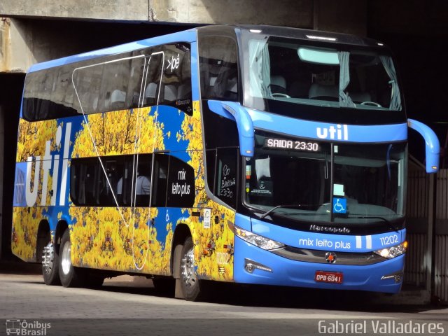 UTIL - União Transporte Interestadual de Luxo 11202 na cidade de Belo Horizonte, Minas Gerais, Brasil, por Gabriel Valladares. Número da foto: #1640644.