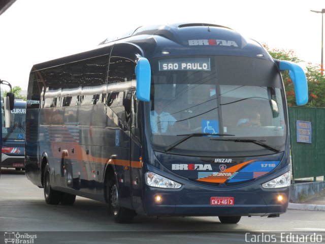 Breda Transportes e Serviços 1716 na cidade de Praia Grande, São Paulo, Brasil, por Carlos Eduardo. Número da foto: #1640287.