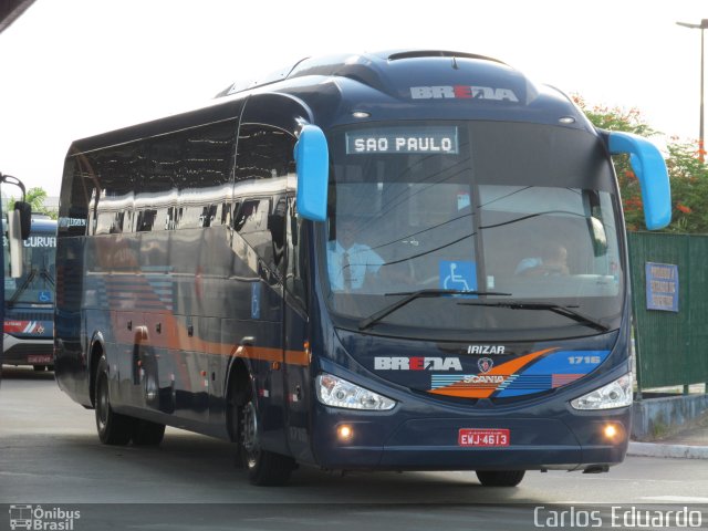 Breda Transportes e Serviços 1716 na cidade de Praia Grande, São Paulo, Brasil, por Carlos Eduardo. ID da foto: 1640287.