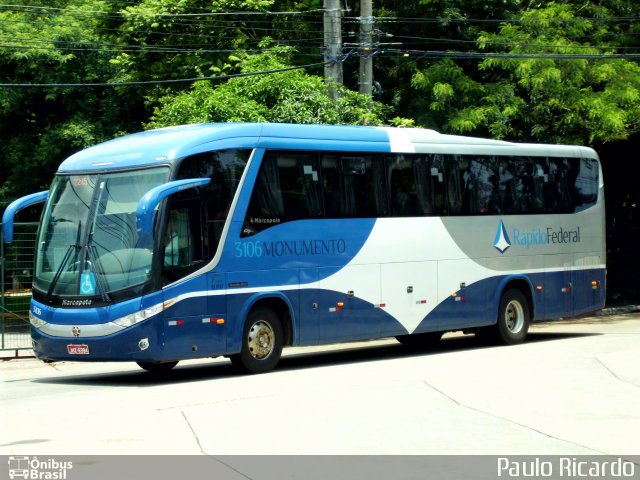 Rápido Federal 3106 na cidade de São Paulo, São Paulo, Brasil, por Paulo Ricardo. Número da foto: #1639935.