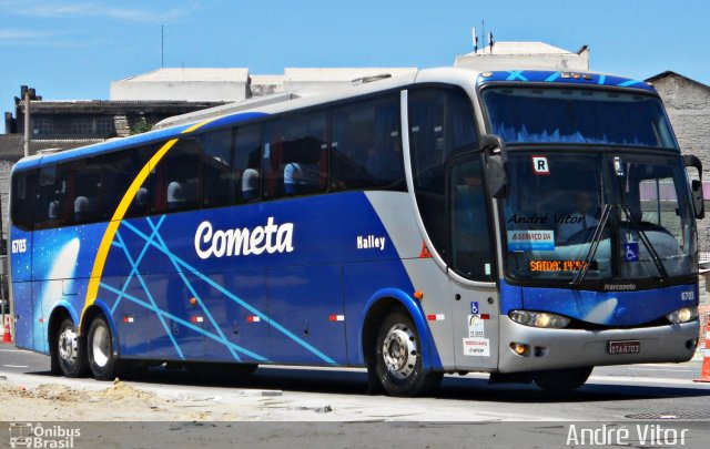 Viação Cometa 6703 na cidade de Rio de Janeiro, Rio de Janeiro, Brasil, por André Vitor  Silva dos Santos. ID da foto: 1639884.