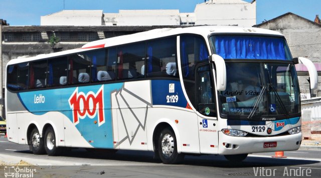 Auto Viação 1001 2129 na cidade de Rio de Janeiro, Rio de Janeiro, Brasil, por André Vitor  Silva dos Santos. Número da foto: #1640081.