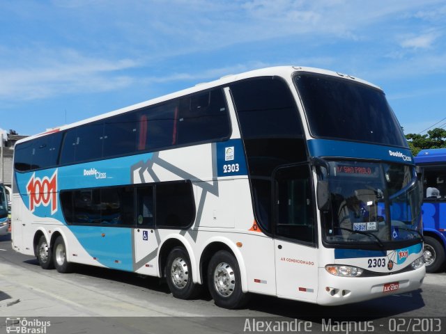 Auto Viação 1001 2303 na cidade de Rio de Janeiro, Rio de Janeiro, Brasil, por Alexandre  Magnus. Número da foto: #1638866.