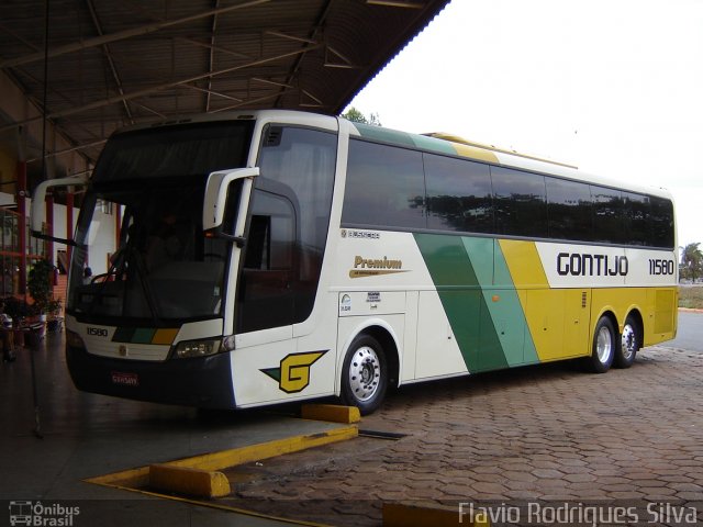 Empresa Gontijo de Transportes 11580 na cidade de Luz, Minas Gerais, Brasil, por Flavio Rodrigues Silva. ID da foto: 1658639.