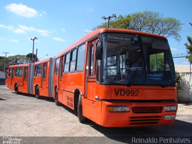 Expresso Azul VD992 na cidade de Pinhais, Paraná, Brasil, por Reinaldo Penha. ID da foto: 1657669.