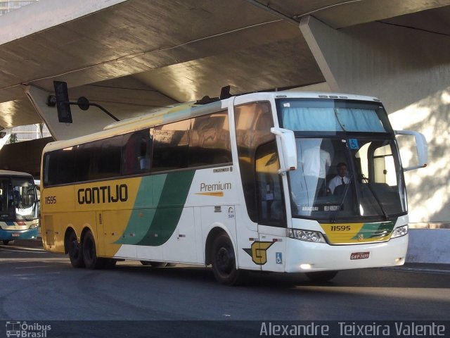 Empresa Gontijo de Transportes 11595 na cidade de Belo Horizonte, Minas Gerais, Brasil, por Alexandre  Teixeira Valente. Número da foto: #1658298.