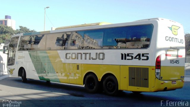 Empresa Gontijo de Transportes 11545 na cidade de Belo Horizonte, Minas Gerais, Brasil, por Fabri Ferreira. ID da foto: 1660469.