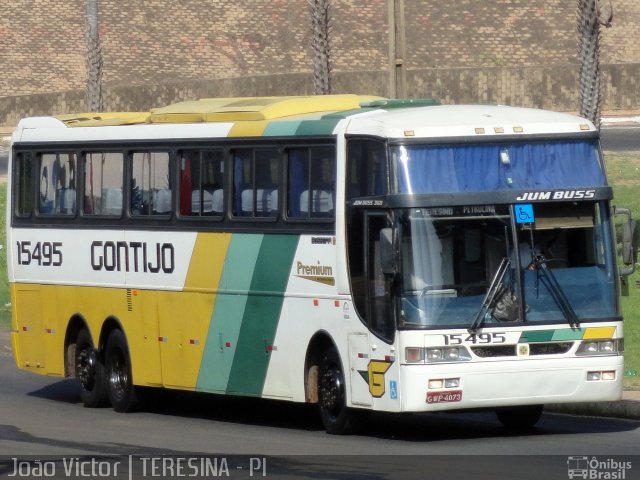 Empresa Gontijo de Transportes 15495 na cidade de Teresina, Piauí, Brasil, por João Victor. ID da foto: 1660022.