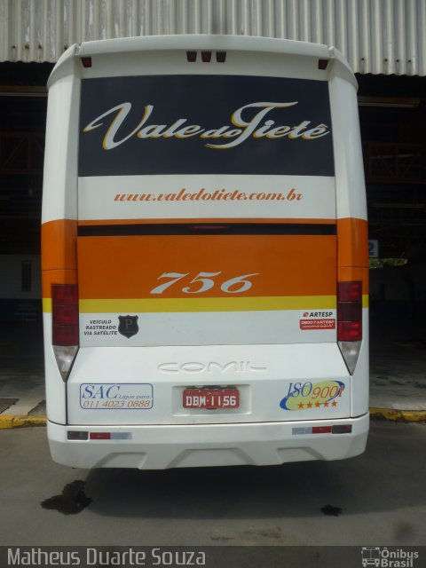 Viação Vale do Tietê 756 na cidade de Tietê, São Paulo, Brasil, por Matheus Duarte Souza. Número da foto: #1661438.