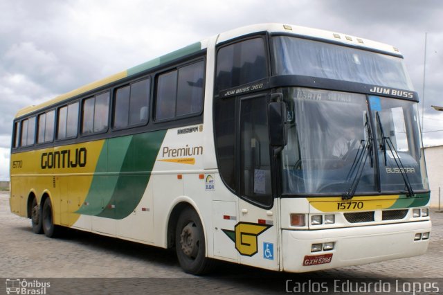 Empresa Gontijo de Transportes 15770 na cidade de Vitória da Conquista, Bahia, Brasil, por Carlos Eduardo Lopes. ID da foto: 1661541.