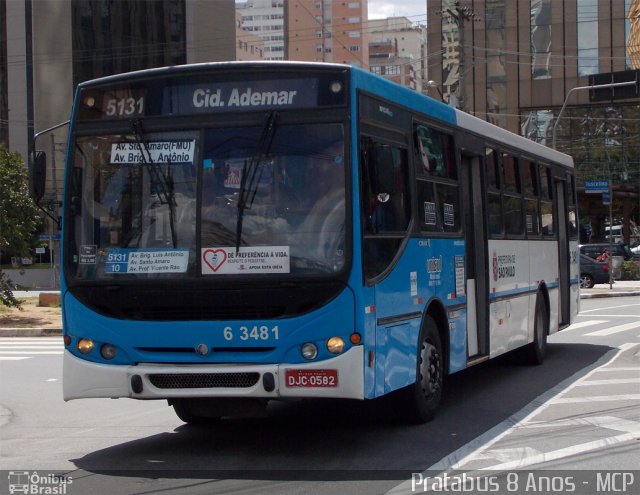 Viação Paratodos > São Jorge > Metropolitana São Paulo > Mobibrasil 6 3481 na cidade de São Paulo, São Paulo, Brasil, por Cristiano Soares da Silva. Número da foto: #1663008.