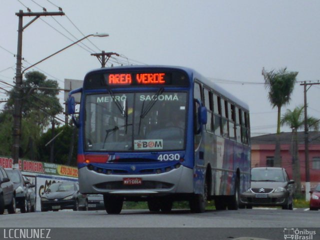 Viação Riacho Grande 4030 na cidade de São Bernardo do Campo, São Paulo, Brasil, por Luis Nunez. Número da foto: #1663303.