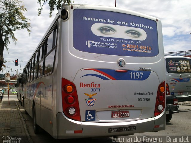 BBTT - Benfica Barueri Transporte e Turismo 1197 na cidade de Itapevi, São Paulo, Brasil, por Leonardo Fávero  Brandet. ID da foto: 1662076.