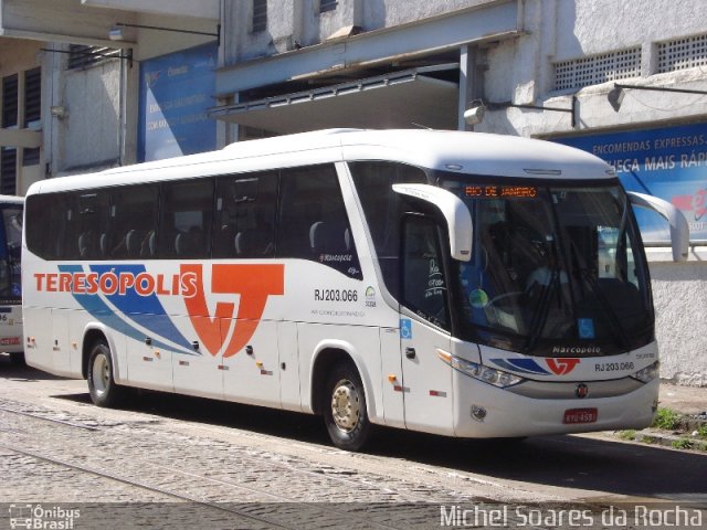 Viação Teresópolis RJ 203.066 na cidade de Rio de Janeiro, Rio de Janeiro, Brasil, por Michel Soares da Rocha. Número da foto: #1661759.
